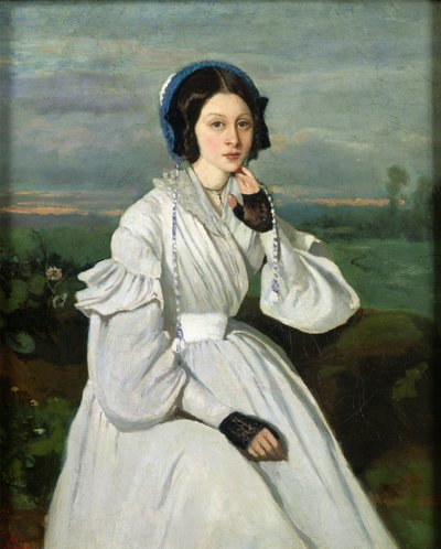 Retrato de Louise Claire Sennegon, futura Madame Charmois, 1837 de Jean-Baptiste-Camille Corot